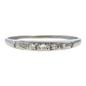 Vintage Diamond Wedding Band