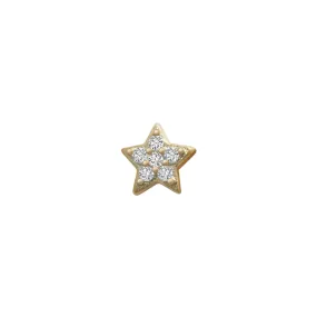 14k Pave Star (yellow)