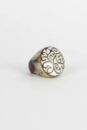 60s Filigree Cocktail Ring