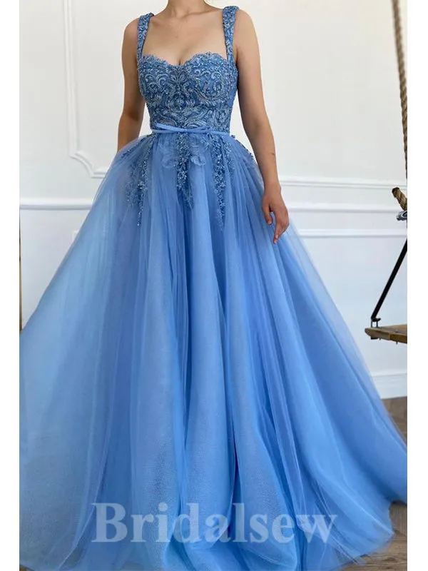 A-line Popular Sleeveless Elegant Long Women Evening Prom Dresses PD831