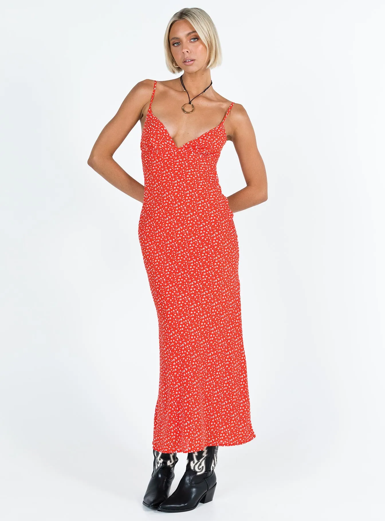 Alonso Maxi Dress Red