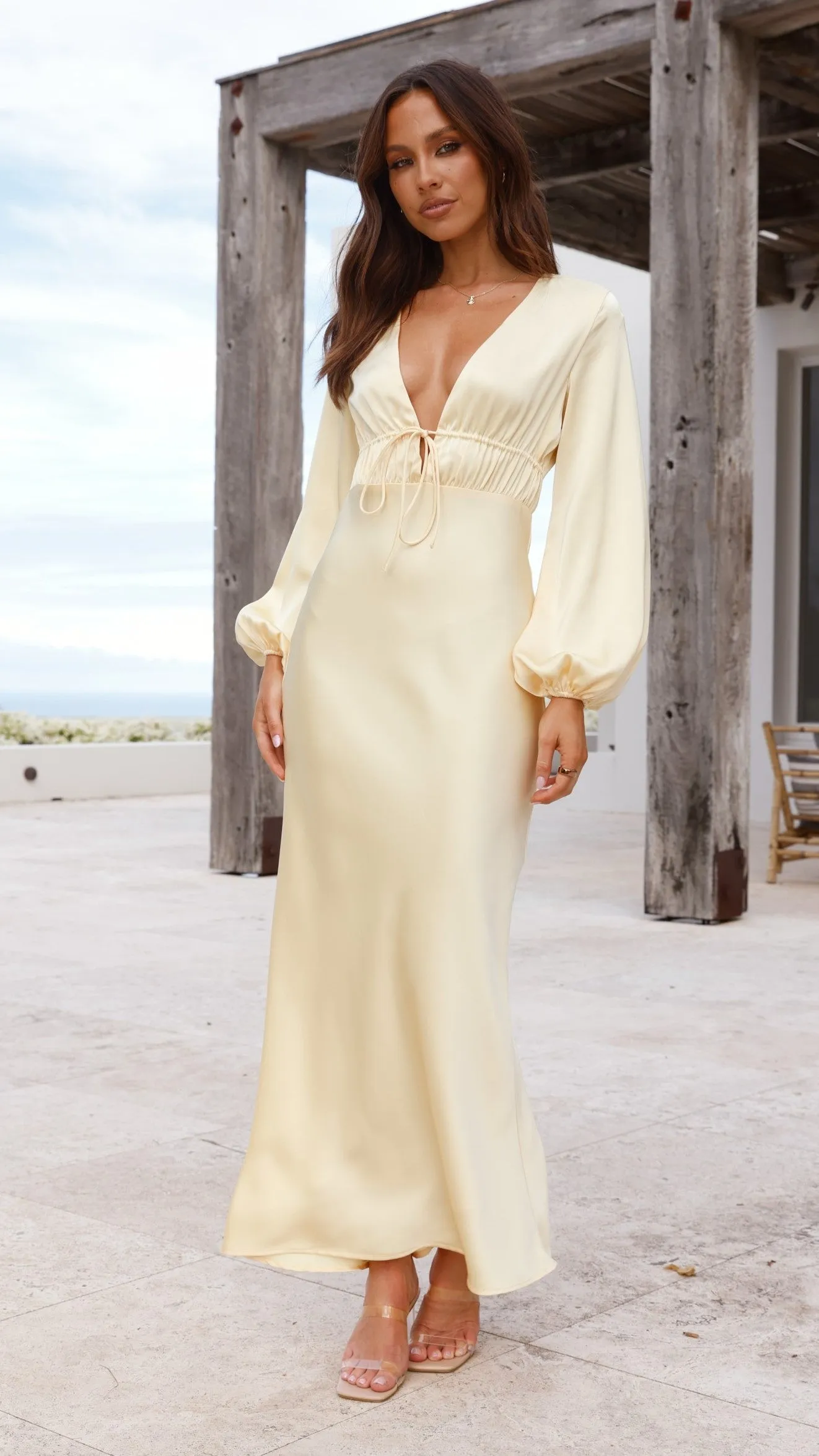 Amara Maxi Dress - Yellow