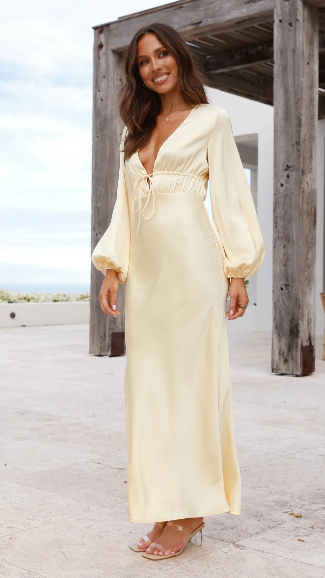 Amara Maxi Dress - Yellow