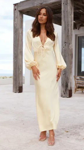 Amara Maxi Dress - Yellow