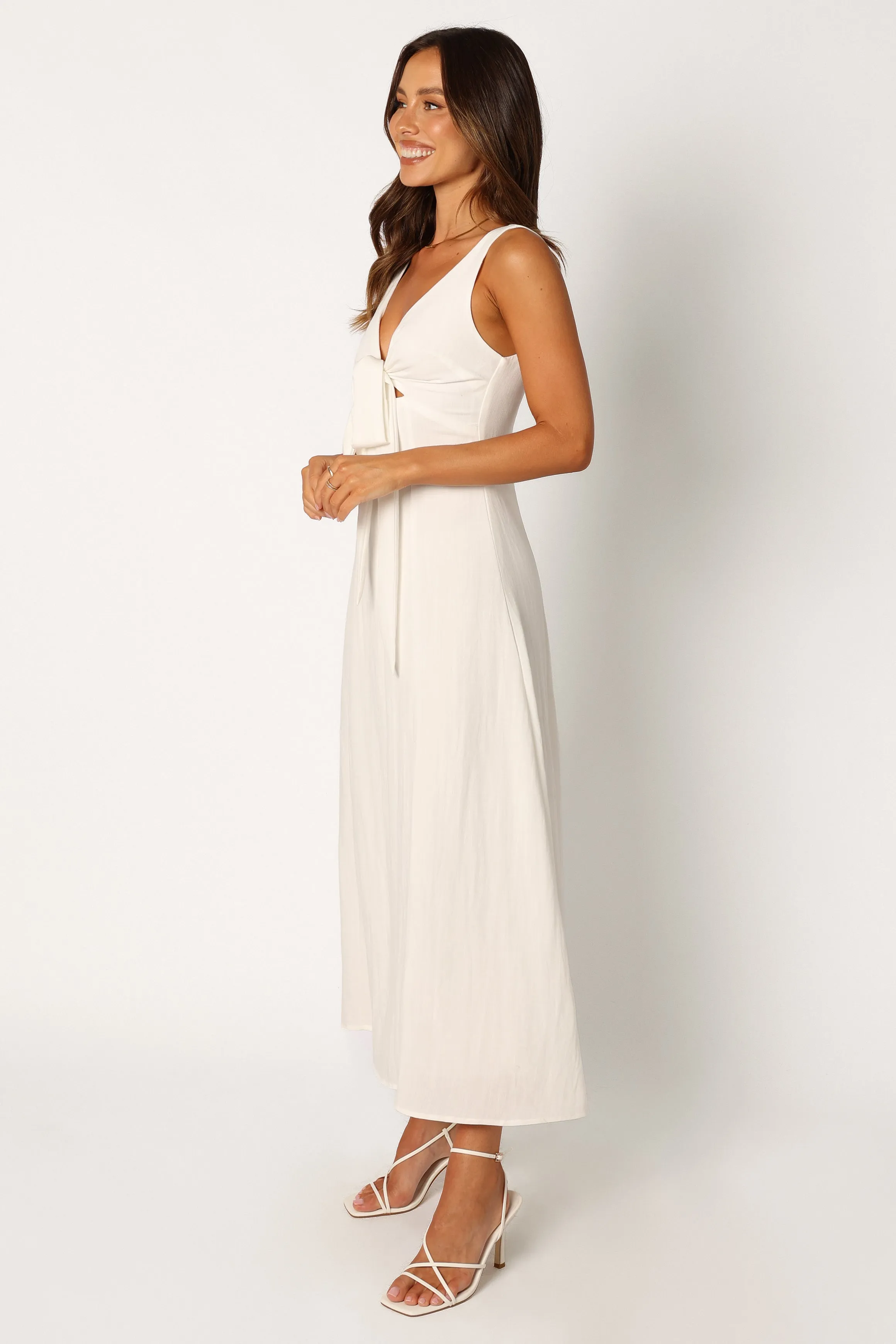 Archer Midi Dress - White