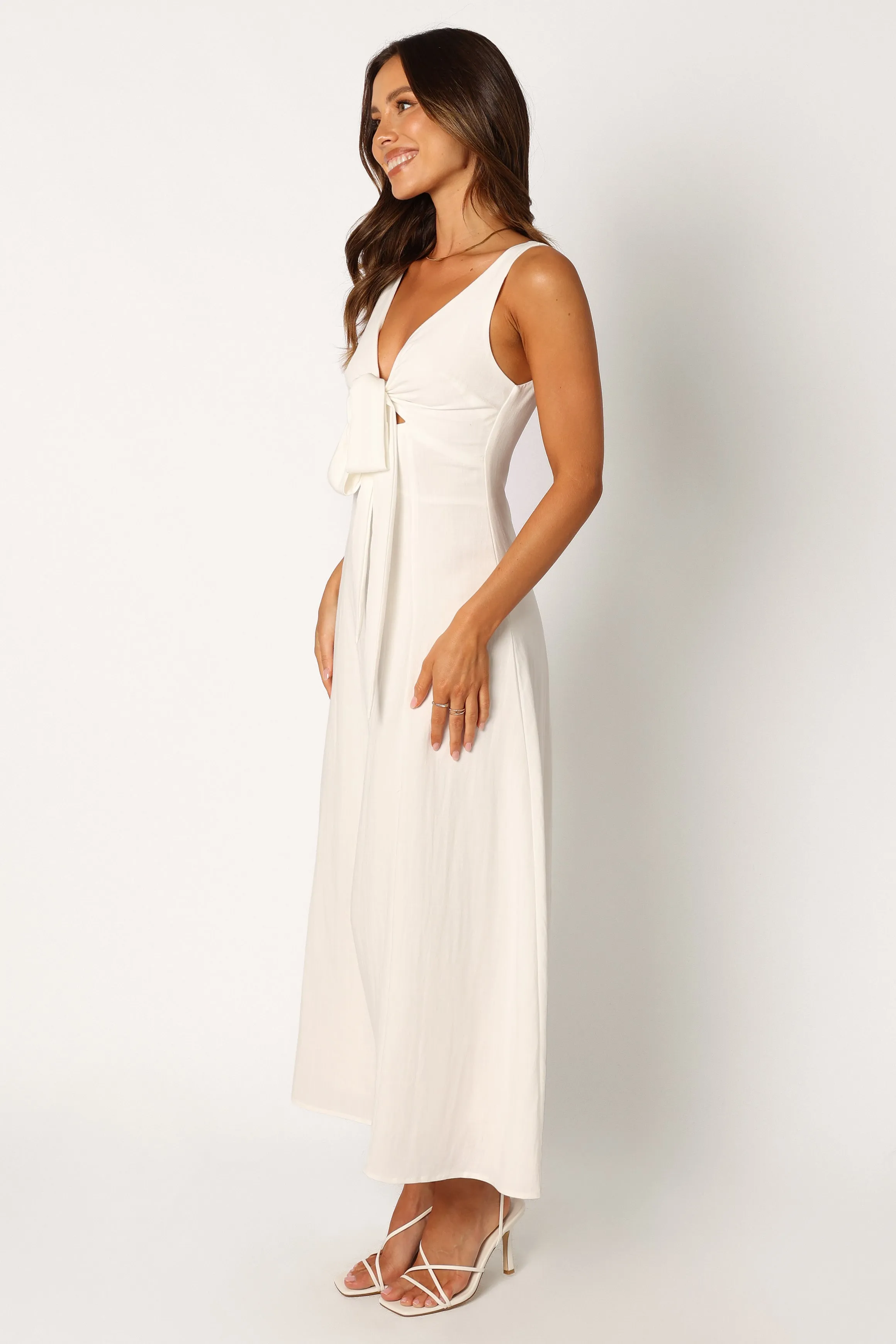 Archer Midi Dress - White