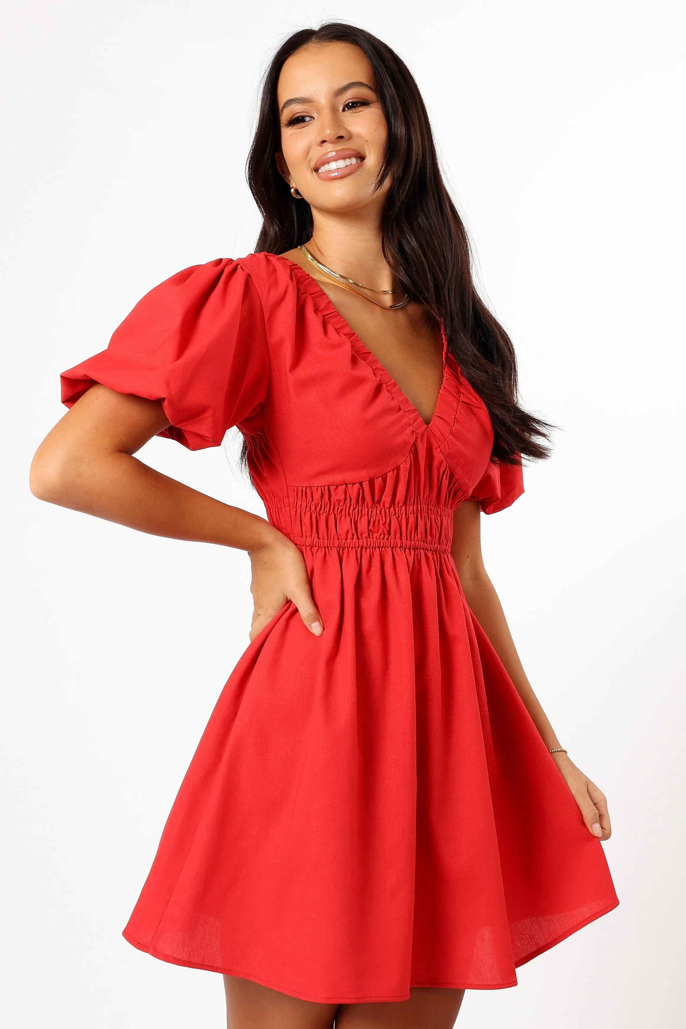 Astrid Mini Dress - Red