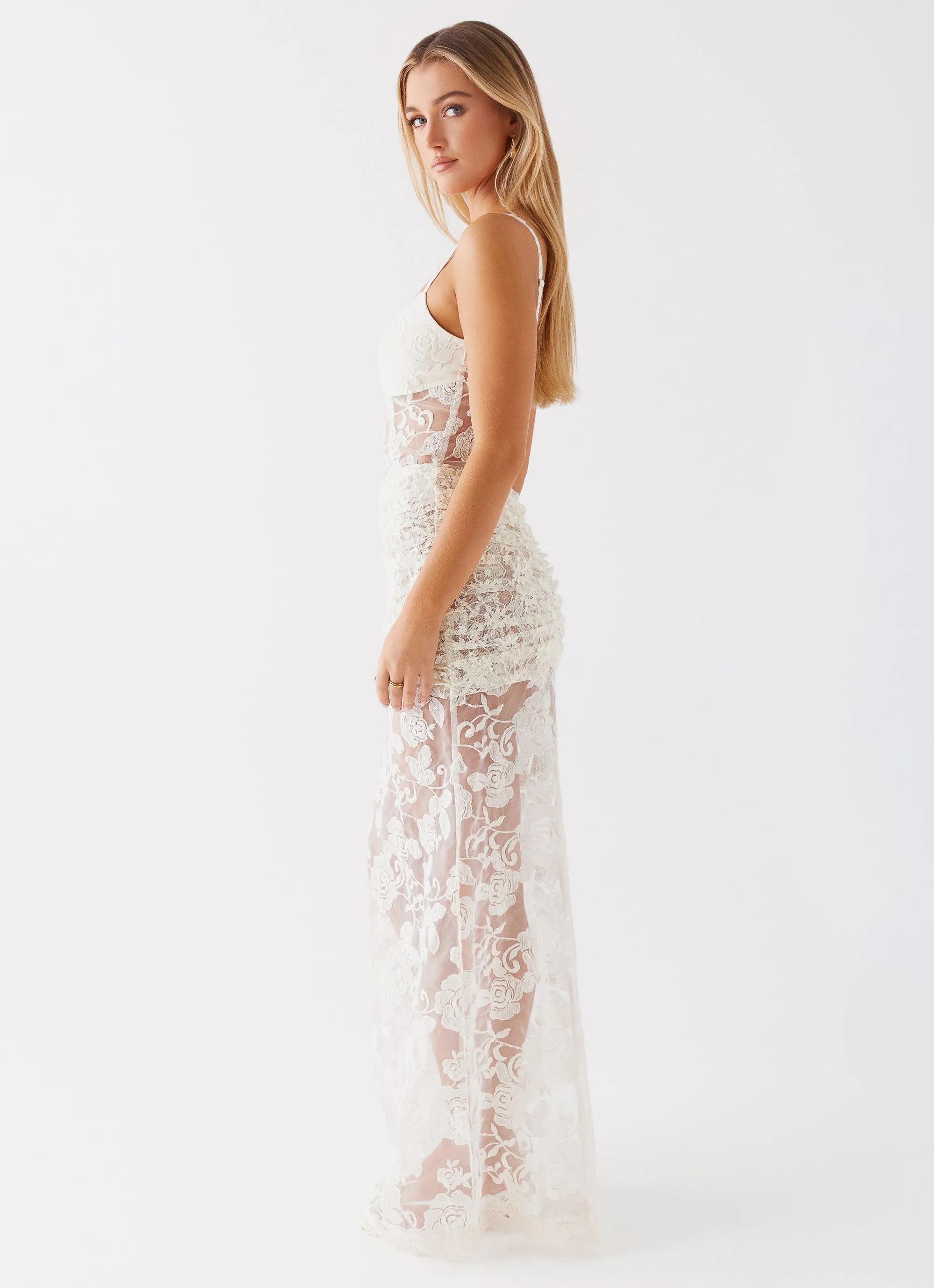 Bare With Me Maxi Dress - White