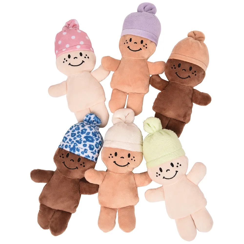 Basket of Babies | Six Soft, Diverse Dolls with Removable Dresses & Take-Along Basket