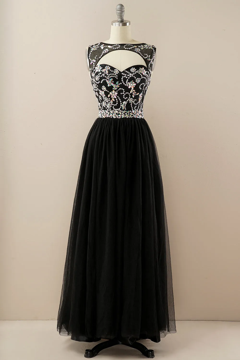 Beading Tulle Prom Dress