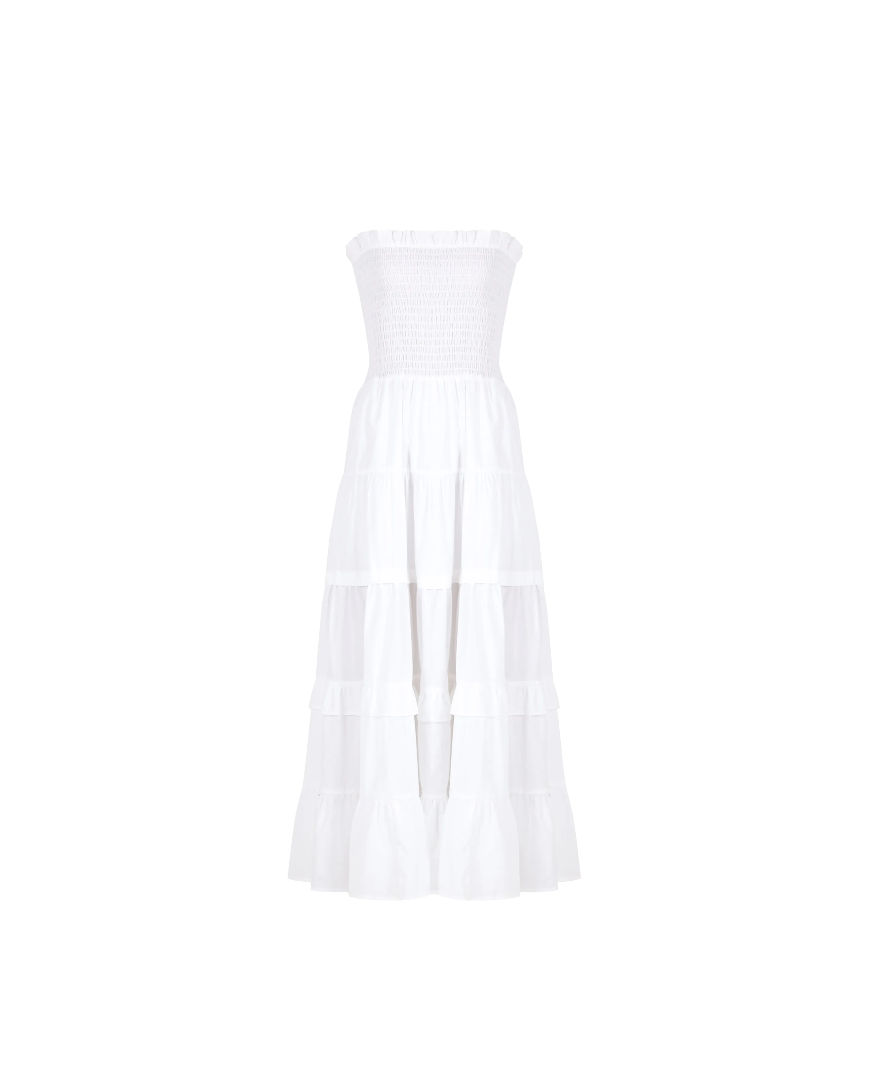 BIRD MAXI DRESS WHITE