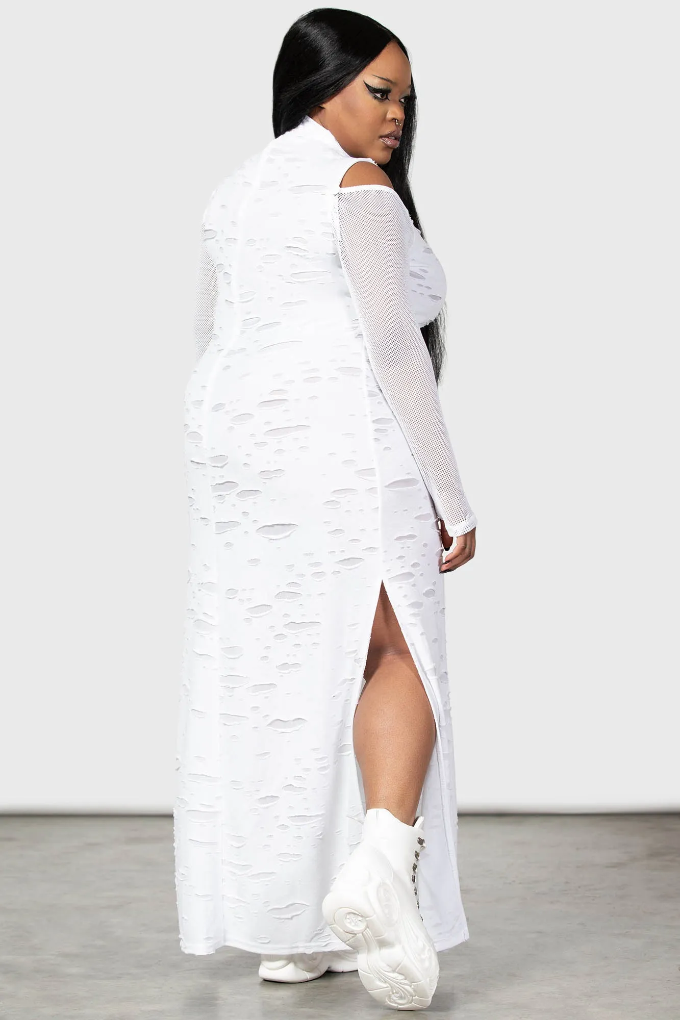 Biters Maxi Dress [WHITE] [PLUS]