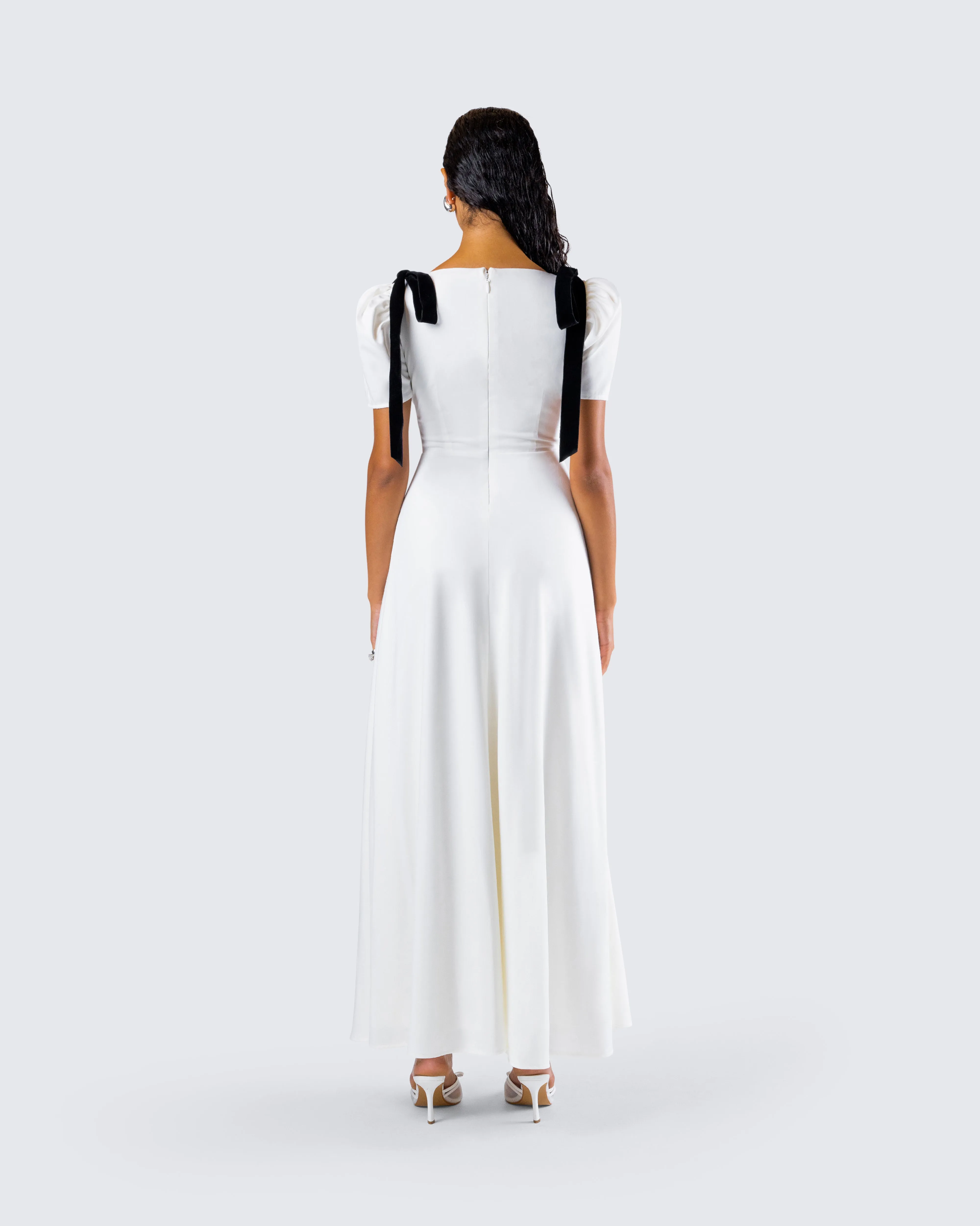 Braelyn White Maxi Dress