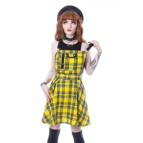 BRANWEN PINAFORE - YELLOW TARTAN