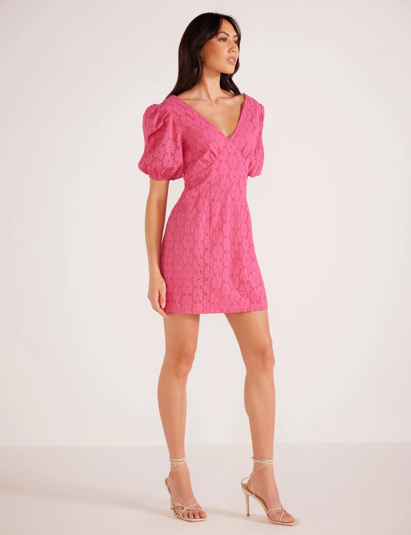 Broderie Mini Dress