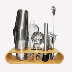 Complete Pro-Quality Cocktail Shaker & Bar Set