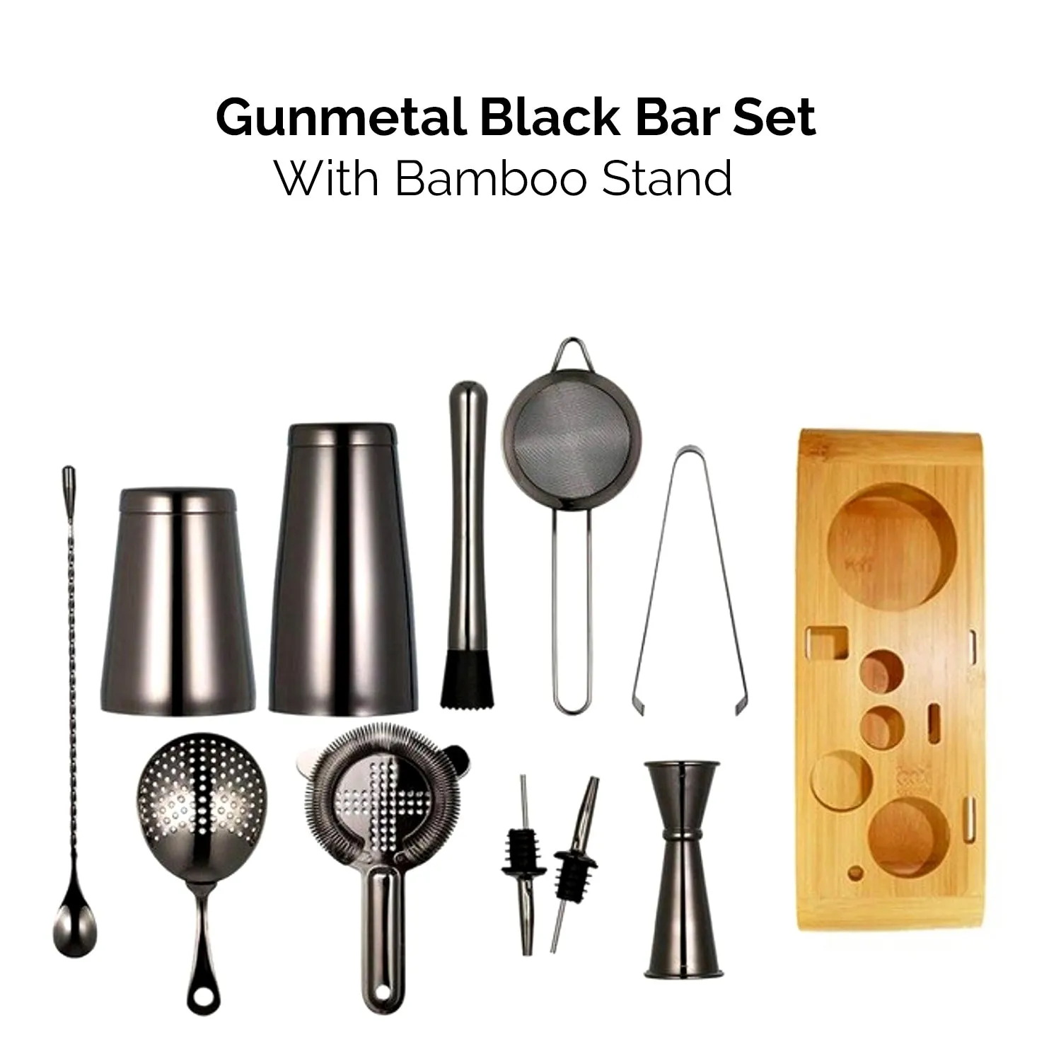 Complete Pro-Quality Cocktail Shaker & Bar Set