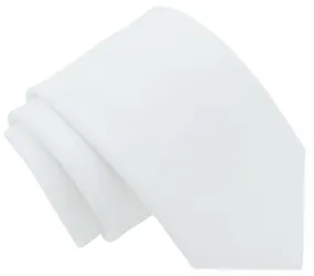 Crisp White Wedding Ties