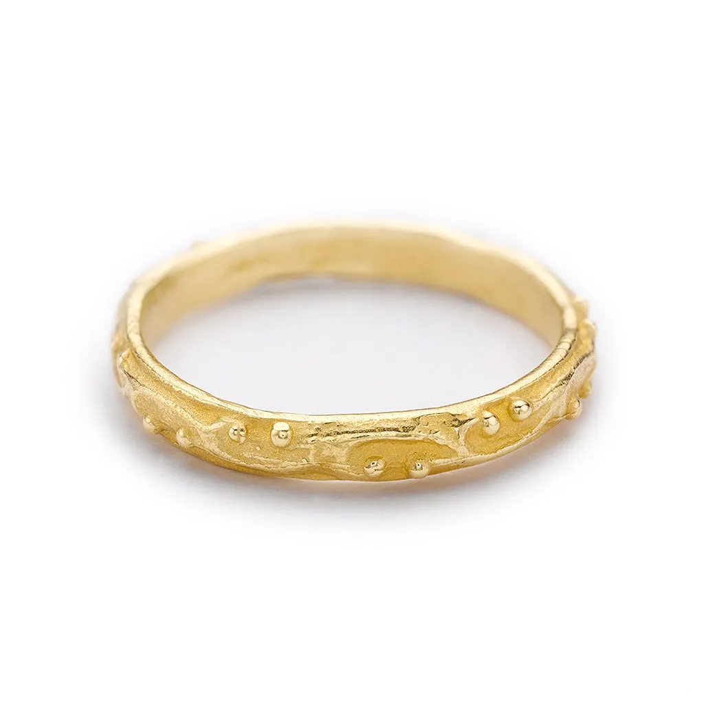 Decorative Scroll Wedding Band