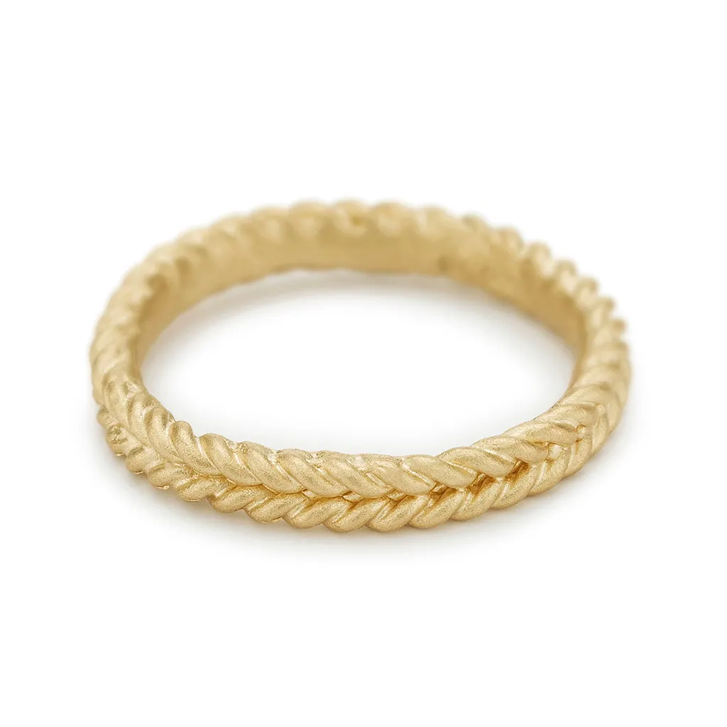 Double Rope Wedding Band