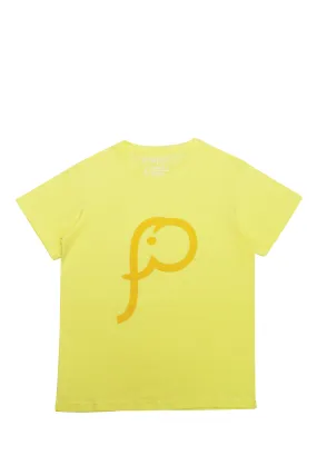 ELEPH T-SHIRT LOGO : Light Yellow/Yellow