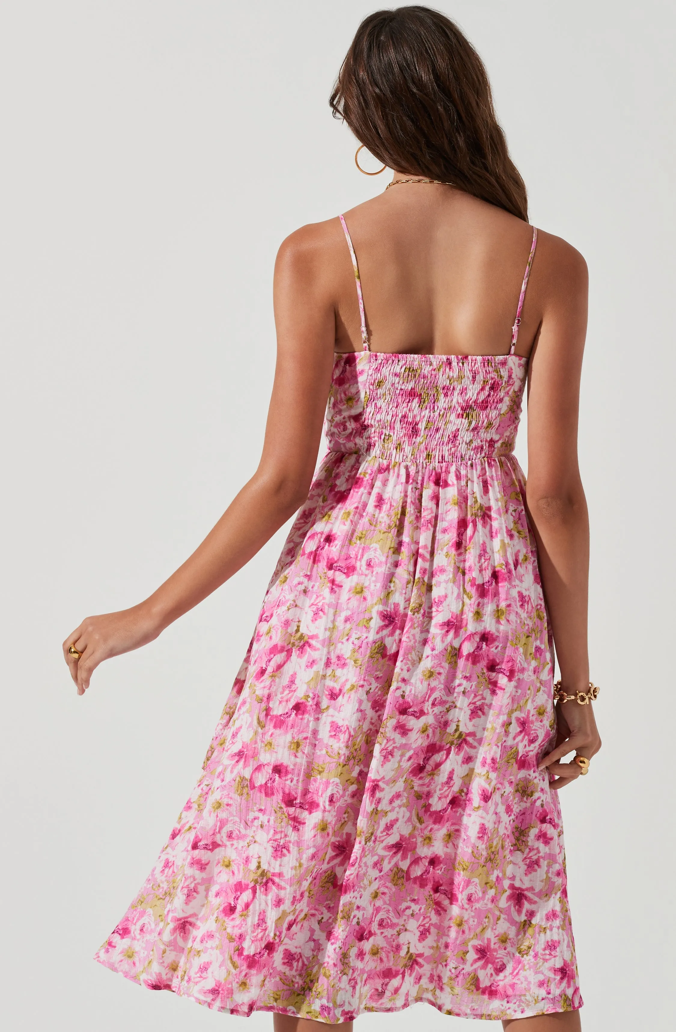 Ferreira Floral Bustier Midi Dress