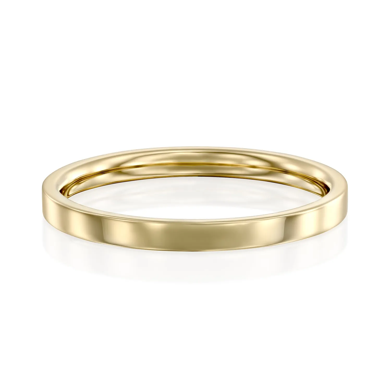 Frankie Gold Wedding Band - 2mm