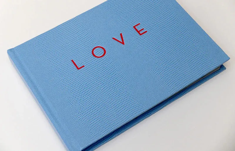 French Blue Love Guest Book