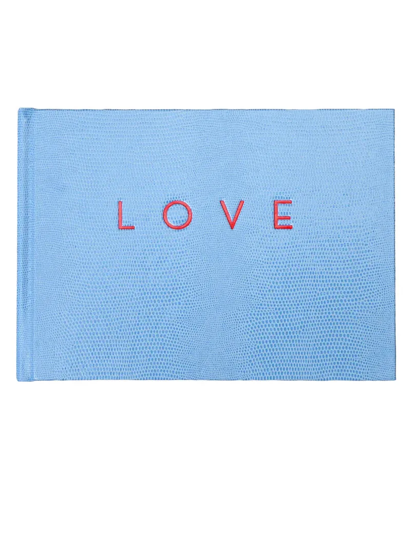 French Blue Love Guest Book