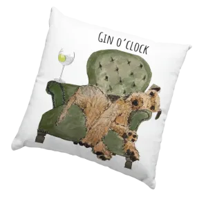 Gin O'Clock Cocktail Humour Cushion