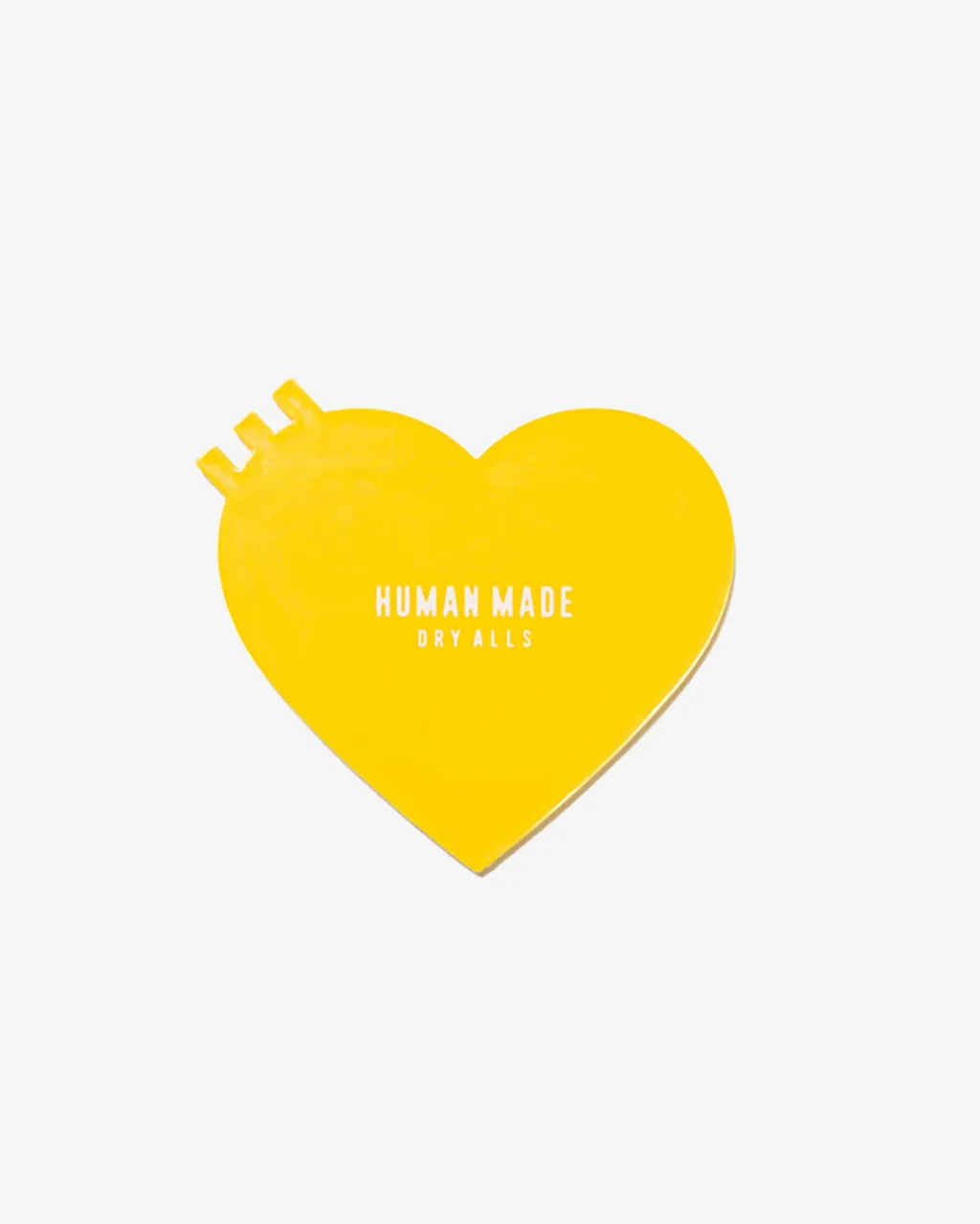 Heart Rubber Coaster Yellow