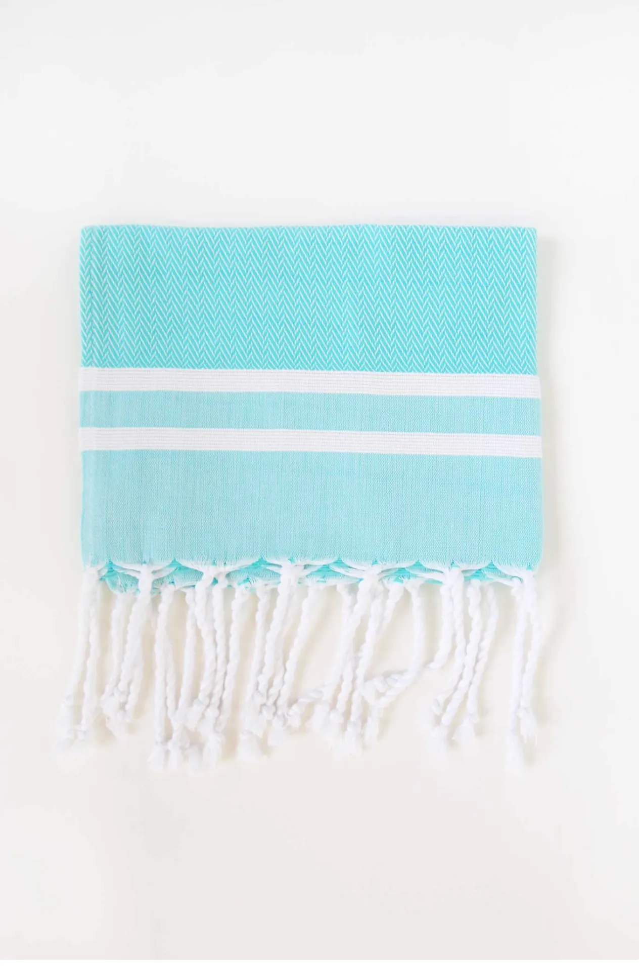 Herringbone Guest Towel Two Stripes - Final Sale 25% off