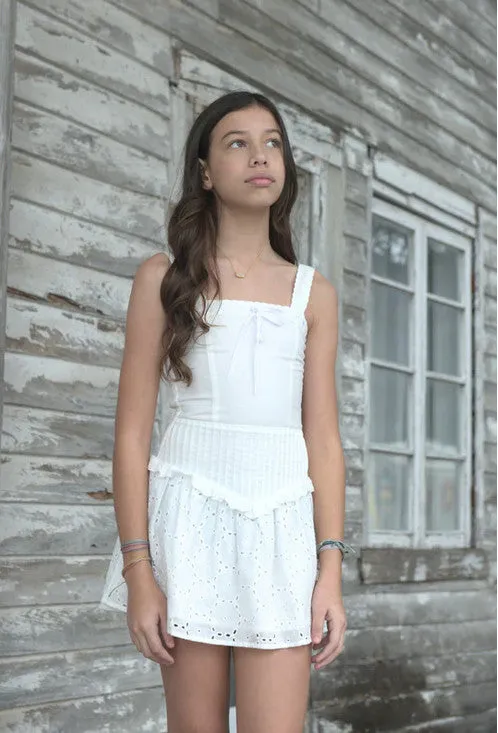 Katie J JUNIOR Willow Dress WHITE