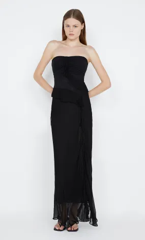 MARESCA STRAPLESS DRESS - BLACK