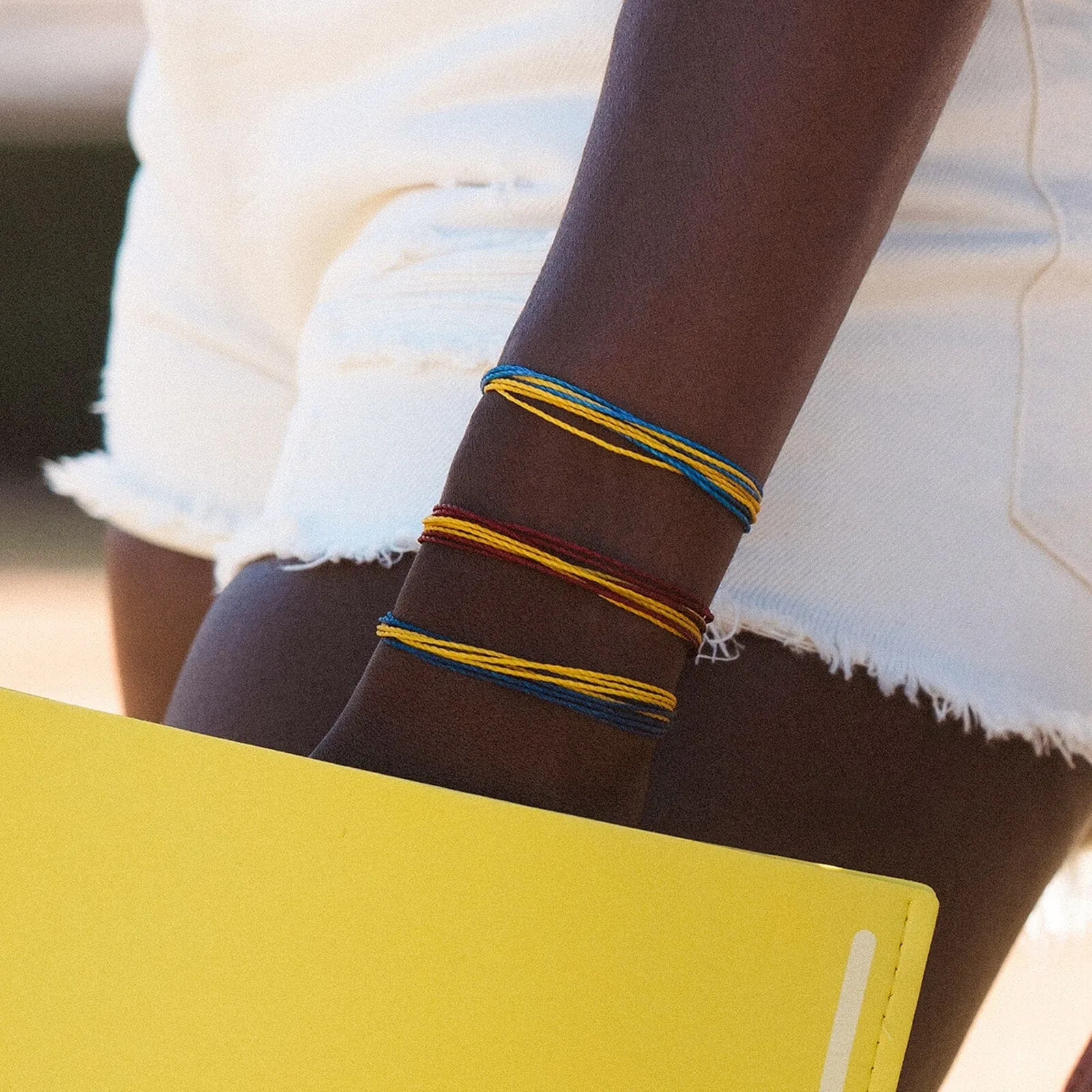 Maroon & Yellow Bracelet