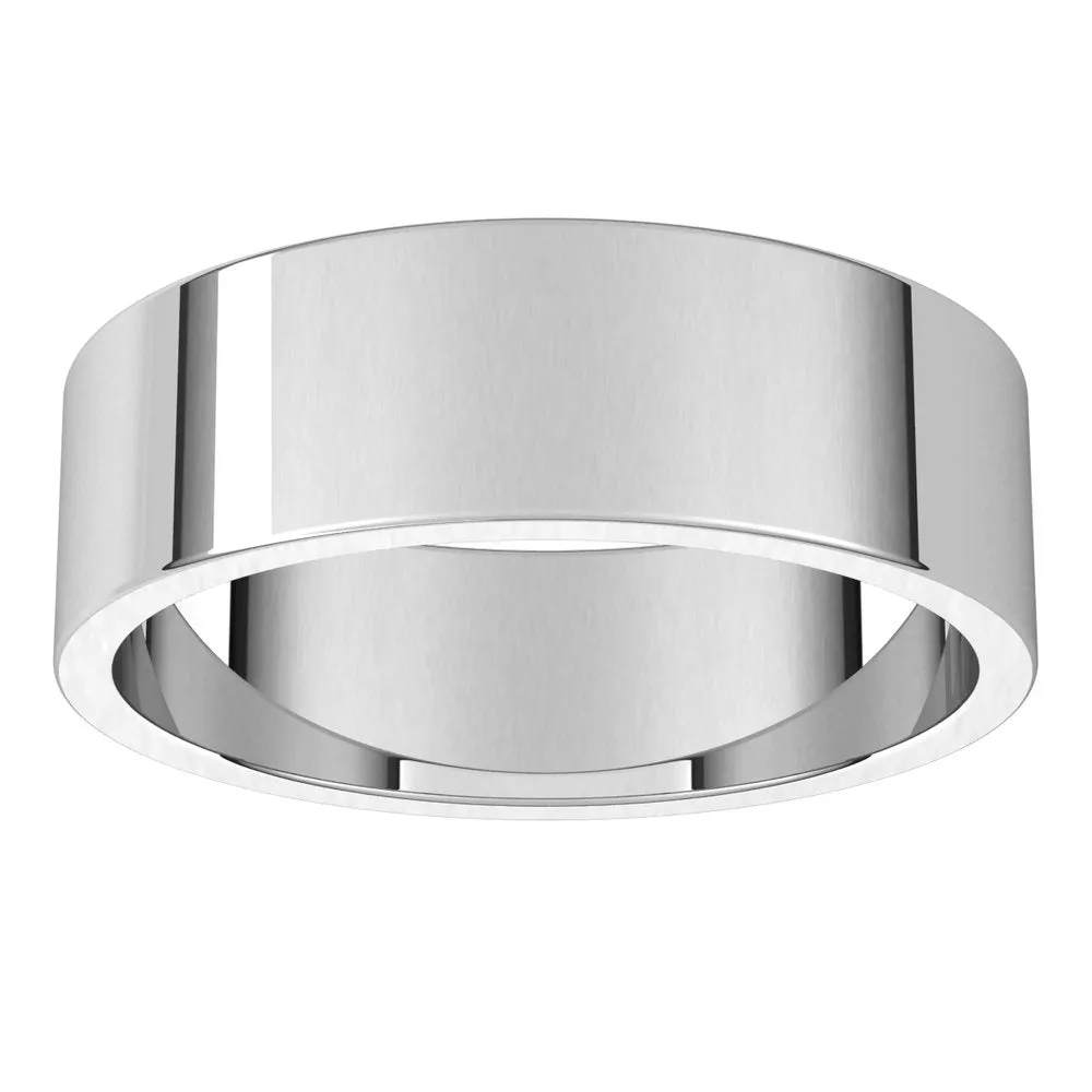 Men's Flat Wedding Band | 6MM