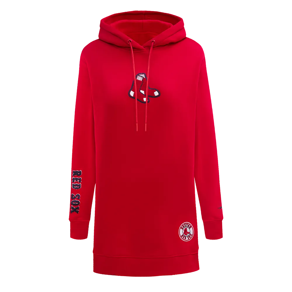 MLB BOSTON RED SOX CLASSIC WOMEN'S HOODIE DRESS (RED)