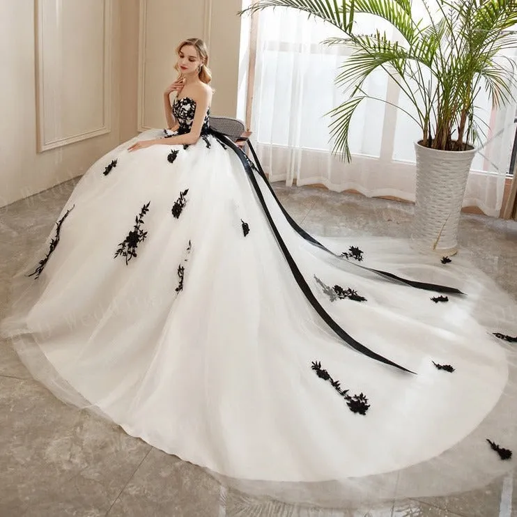 Nocturnal Elegance Wedding Gown