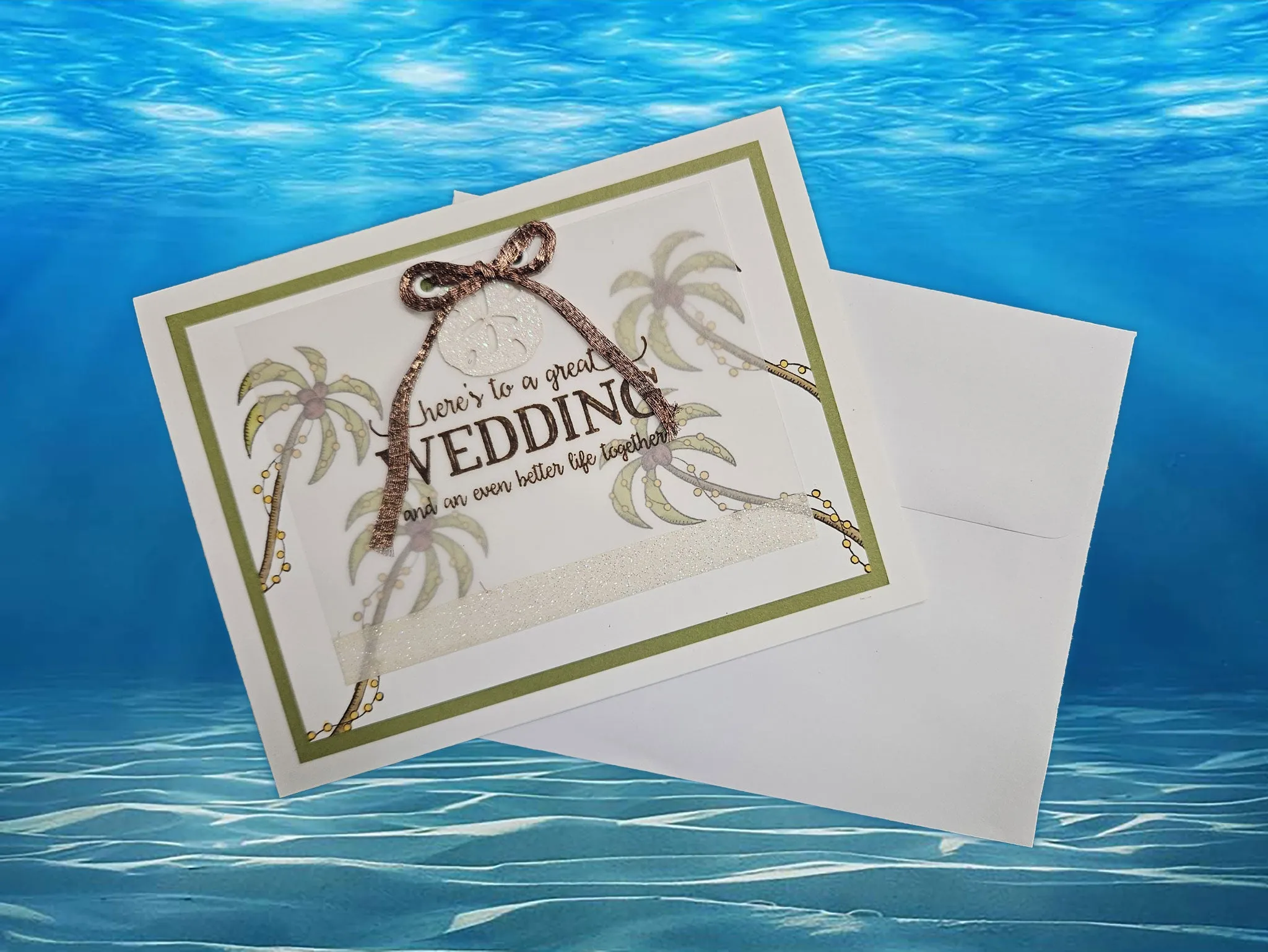 Palm Trees Wedding Card