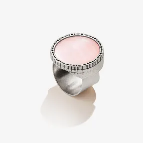 Pink Mussel Cocktail Ring