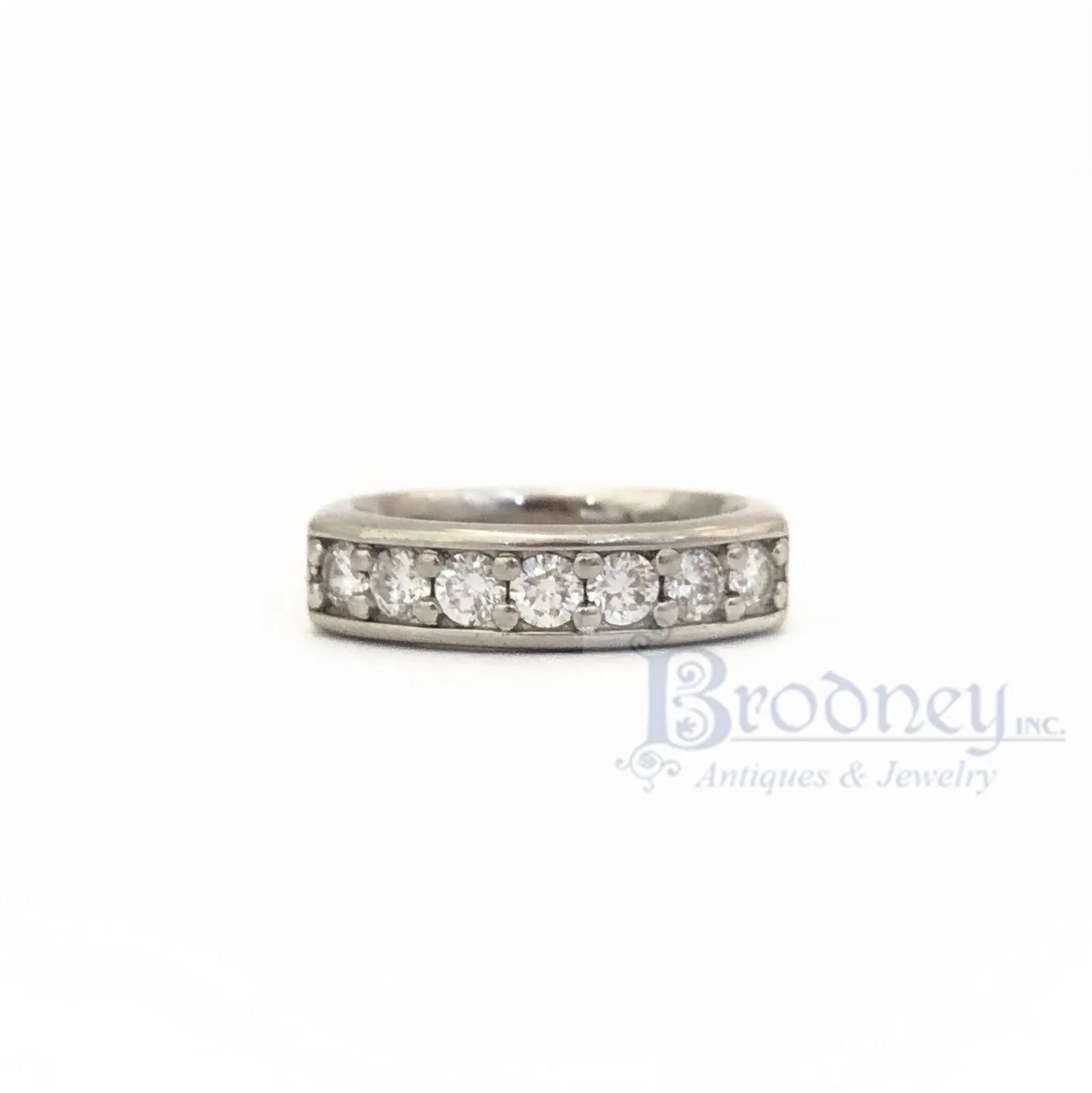 Platinum and Diamond Wedding Band