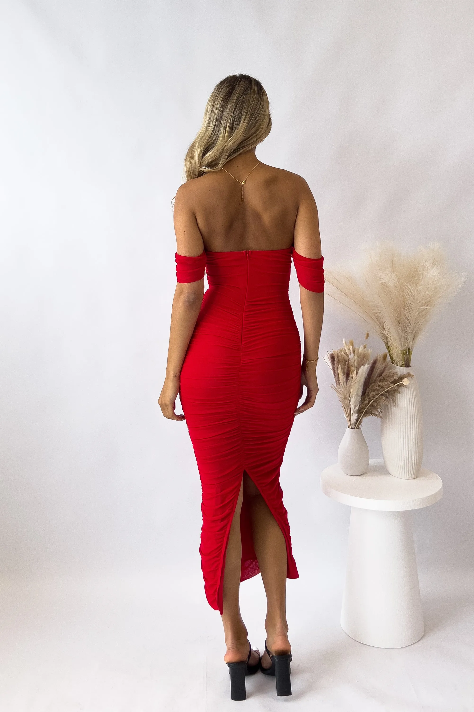 Regan Maxi Dress - Red