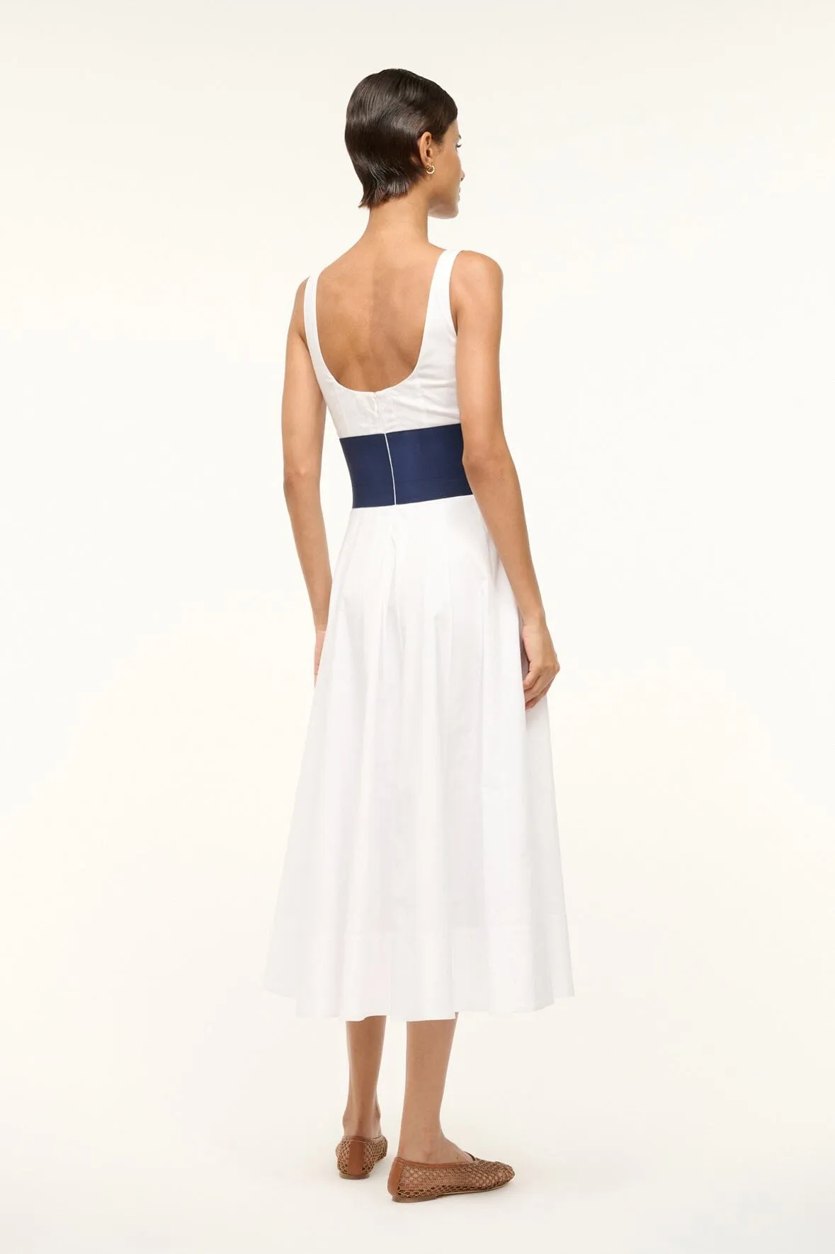 RIG DRESS | WHITE NAVY