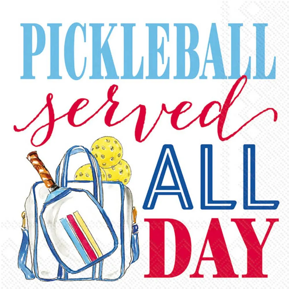 Rosanne Beck Pickleball Paper Cocktail Napkins