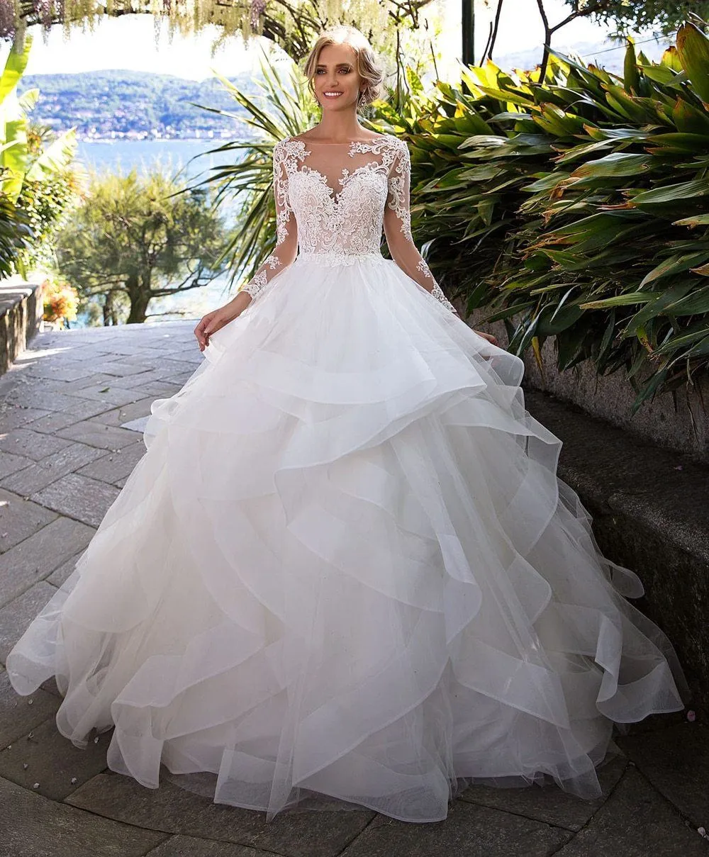 Royal Plunge Wedding Gown