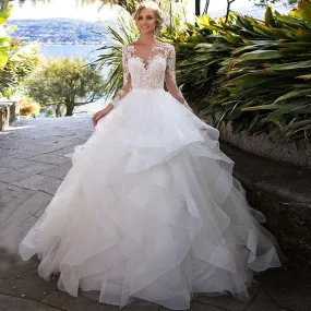 Royal Plunge Wedding Gown