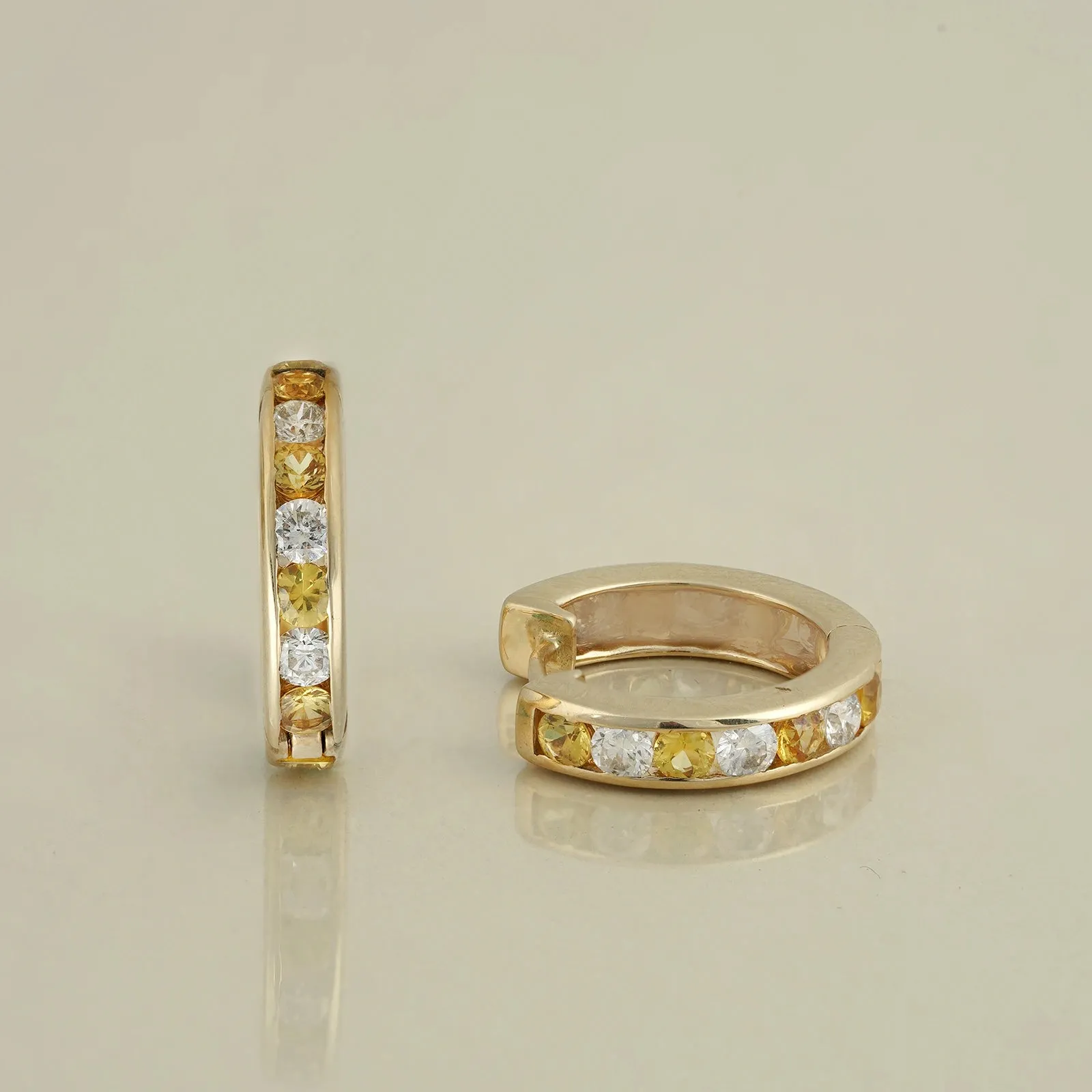 Stella Yellow Sapphire Hoops