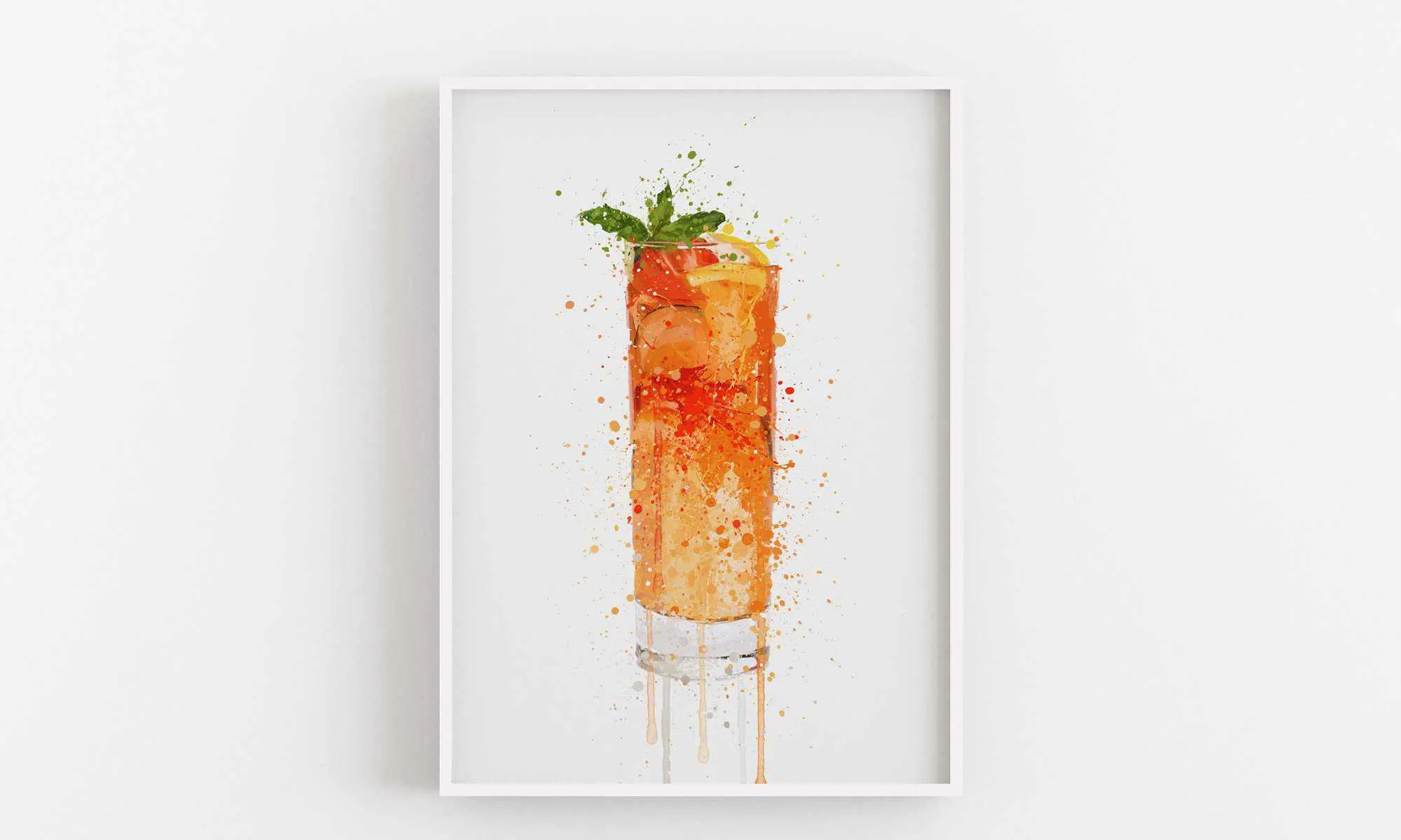 Summer Punch Cocktail Wall Art Print