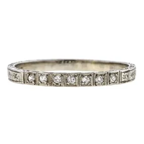 Vintage Diamond Wedding Band