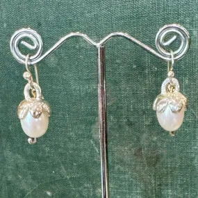 Wedding flower earrings